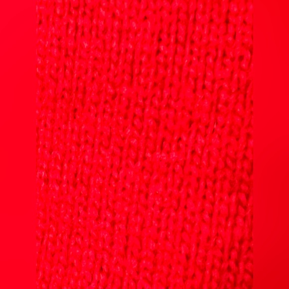 EUC Ann Taylor Fair Isle Wool Turtleneck Sweater Red Fuchsia Size Small Petite - Picture 10 of 12